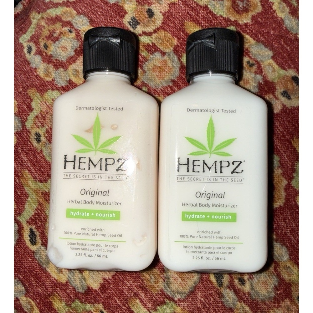Hempz Original‎ Body Moisturizer Hydrate Nourish 2.25 oz Lot Of 2 New